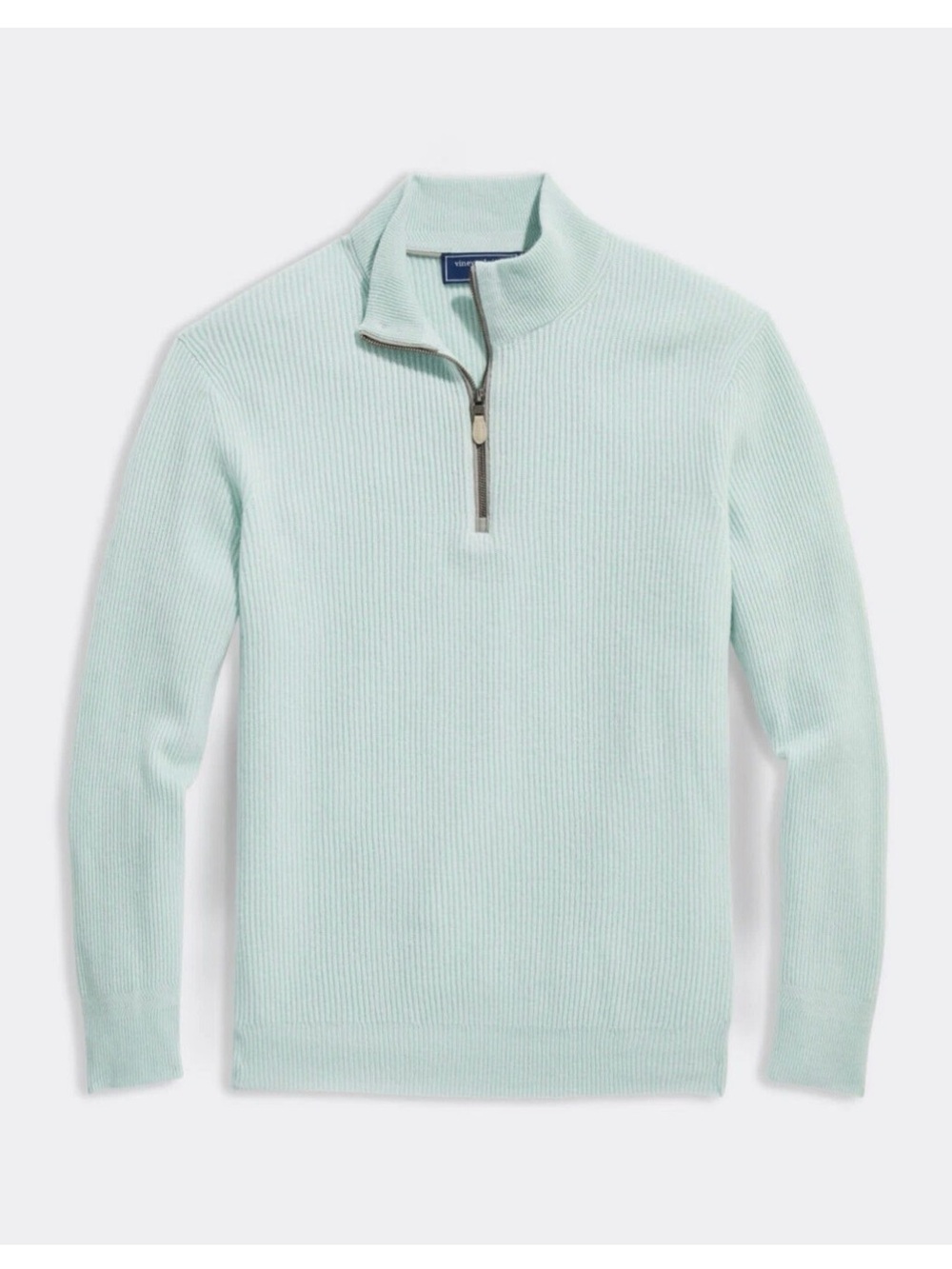 Vineyard Vines 100% Cashmere Men's Fisherman Rib Quarter-Zip Sweater $328 size M